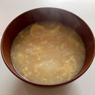 長芋とたまごのトロトロお味噌汁♪